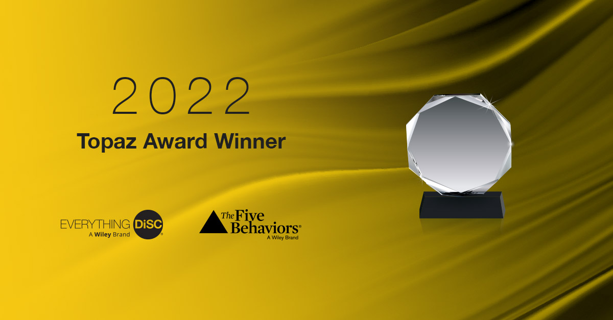 Topaz Award Winner
